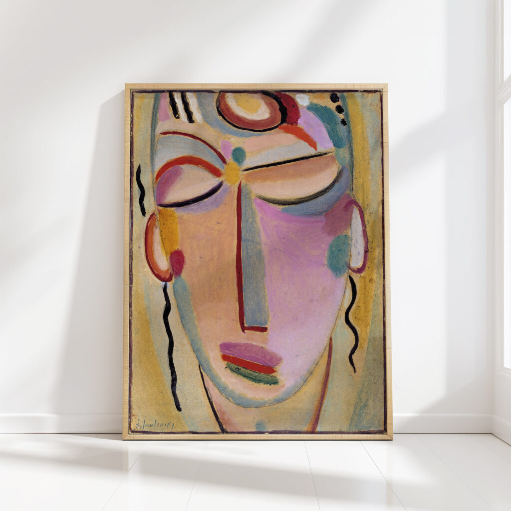mystical head meditation 1918 alexej von jawlensky high quality print