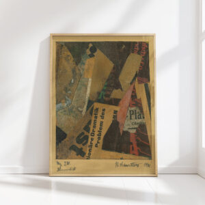 mz 221 drama 1921 kurt schwitters high quality print