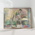 naked man washing feet ca 1925 edvard munch high quality print