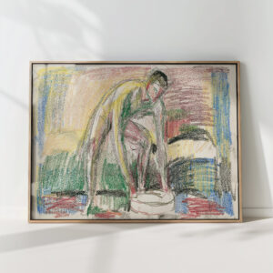 naked man washing feet ca 1925 edvard munch high quality print