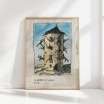 narrenturm around 1921 karl wiener high quality print