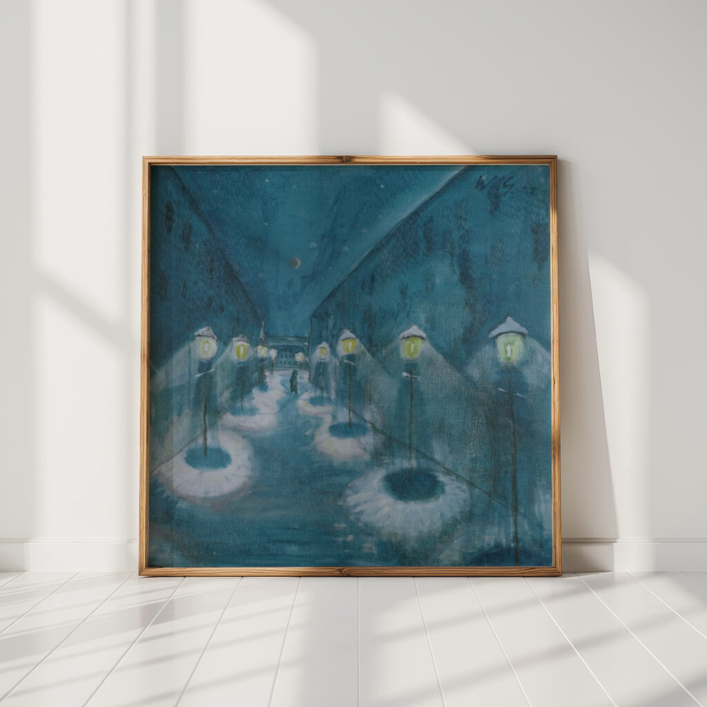 night street street by night 1922 walter gramatte high quality print