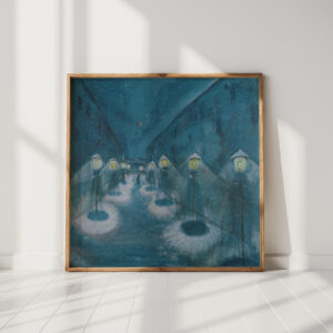 night street street by night 1922 walter gramatte high quality print