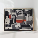 no 46 1922 the town 1922 victor servranckx high quality print