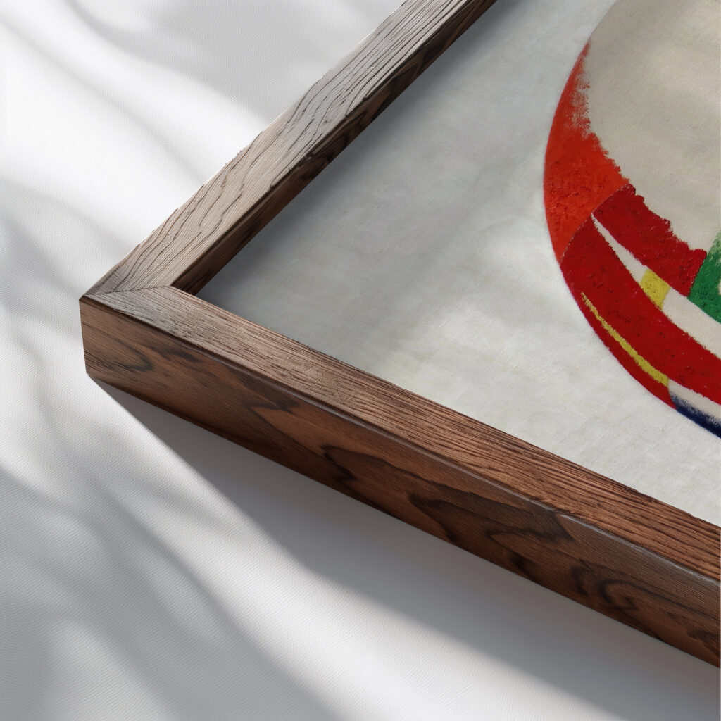 nuclear I CH 1945 Laszlo Moholy Nagy close up dark wood mockup