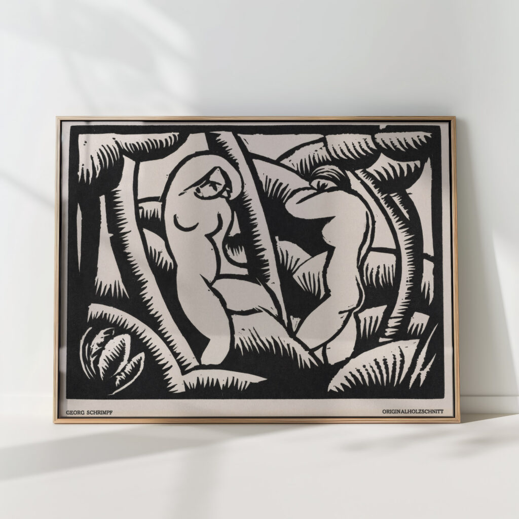 nude ix 1918 georg schrimpf high quality print