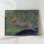 nude lying female model 1904 maria wiik high quality print