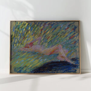 nude lying female model 1904 maria wiik high quality print