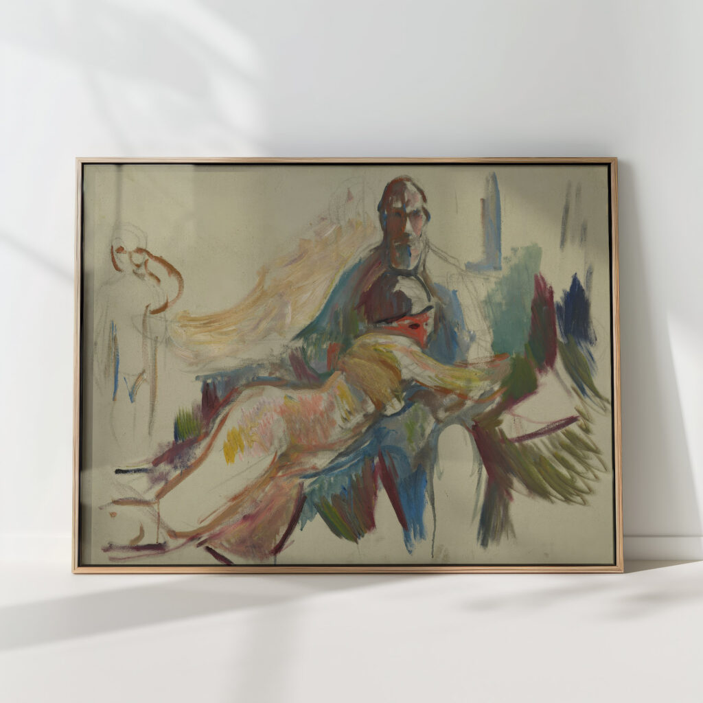 old man with naked woman on his lap 1913 15 edvard munch high quality print