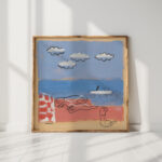 on the beach 1933 1934 mikulas galanda high quality print