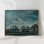 on the edge of town 1 1927 konstantin bauer high quality print