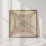 one of four sketches of ceilings in the vatican gallery 1 1777 to 1778 henry swinburne high quality print