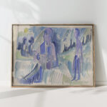 organ grinder on a moonlit night ca 1924 ernst ludwig kirchner high quality print