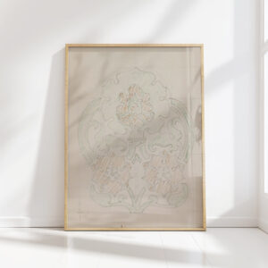 ornament with floral motif 1916 reijer stolk high quality print