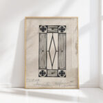 ornament with flower 1878 samuel jessurun de mesquita high quality print