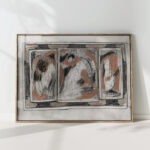 ornamental design 1895 carel adolph lion cachet high quality print