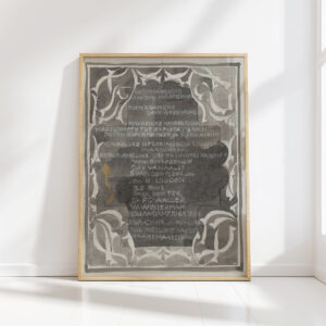 ornamental design with names of companies 1874 carel adolph lion cachet high quality print