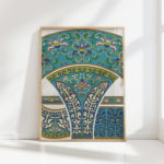ornate cultural motifs artistic decorative print