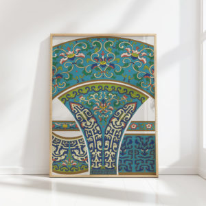 ornate cultural motifs artistic decorative print