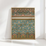 ornate floral and geometric pattern art print