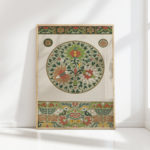 ornate floral mandala print with decorative patterns