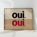 oui typography print modern contrast design