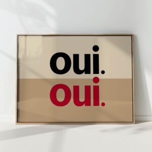 oui typography print modern contrast design