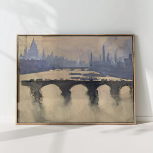 out of my london window dome and spires and chimneys mist and smoke 1890 joseph pennell high quality print