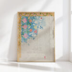 outline of a pattern from a ukrainian carpet 1934 sofija paraszczuk high quality print