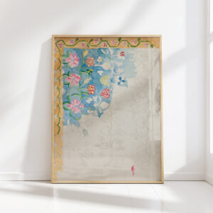 outline of a pattern from a ukrainian carpet 1934 sofija paraszczuk high quality print