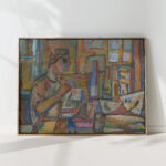 painter in studio 1936 sasza blonder high quality print