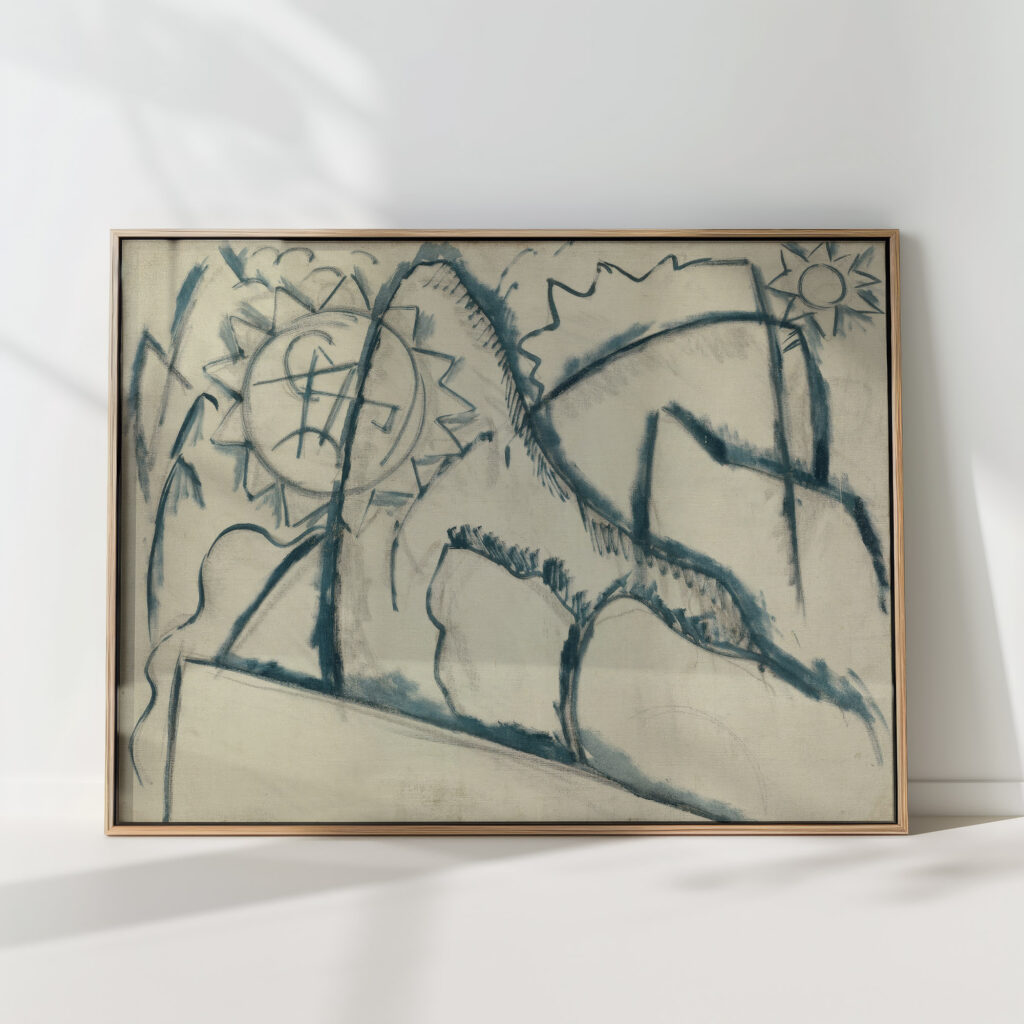 painting no 8 1912 13 marsden hartley high quality print