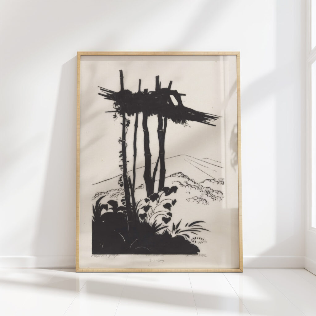 papoeagraf 1930 johannes frederik engelbert ten klooster high quality print