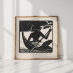 papuan girl 1930 johannes frederik engelbert ten klooster high quality print