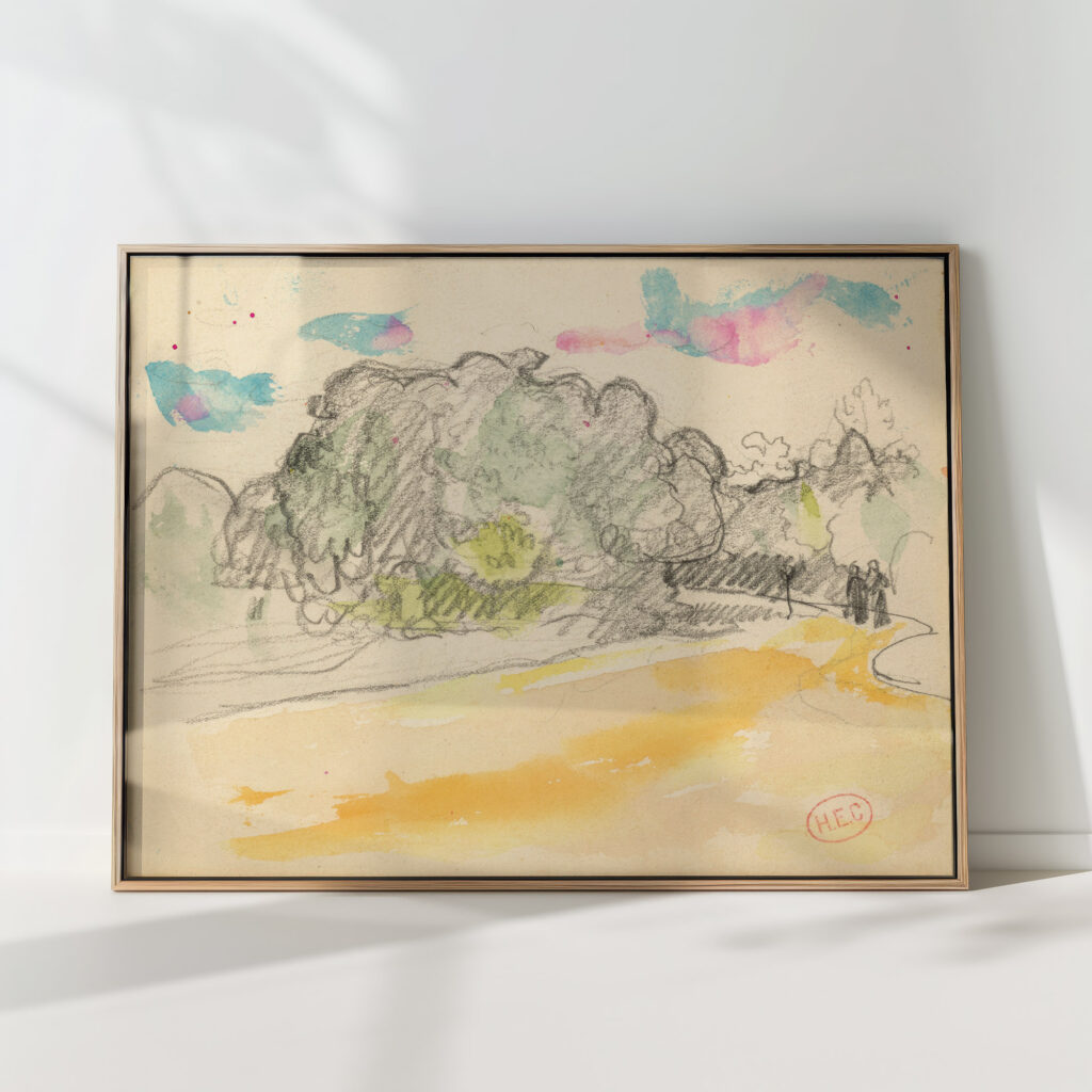 paris stroll in the bois de boulogne henri edmond cross high quality print