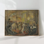 parisian cafe 1930 zolo palugyay high quality print