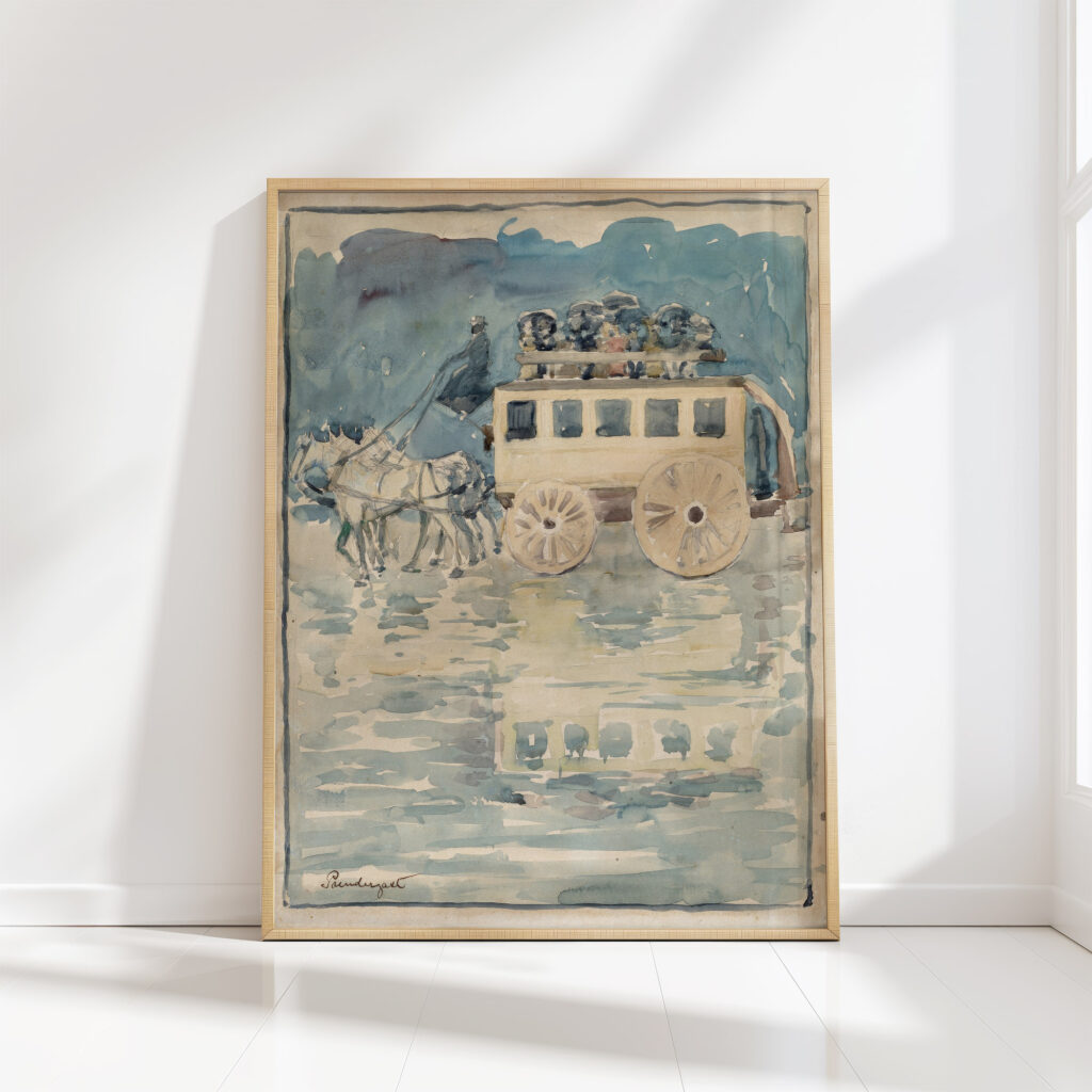 parisian omnibus 1893 1894 maurice prendergast high quality print