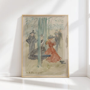 park scene maurice prendergast high quality print