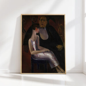 paul gustave van hecke and his wife norine de schrijver 1923 frits van den berghe high quality print
