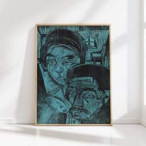 peasant couple in the hut andres and annamargret muller 1919 ernst ludwig kirchner high quality print