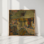 peasant courtyard 1922 konstantin bauer high quality print