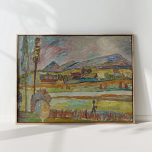 peasant with a rake 1937 sasza blonder high quality print