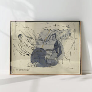 people on the deck chair 1 ca 1935 ernst ludwig kirchner high quality print