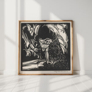 personification of rain above a landscape 1921 henri jonas high quality print