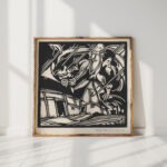 personification of the wind at a building 1921 henri jonas high quality print