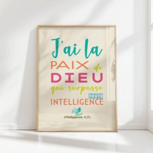 philippians 47 french bible christian affirmation print