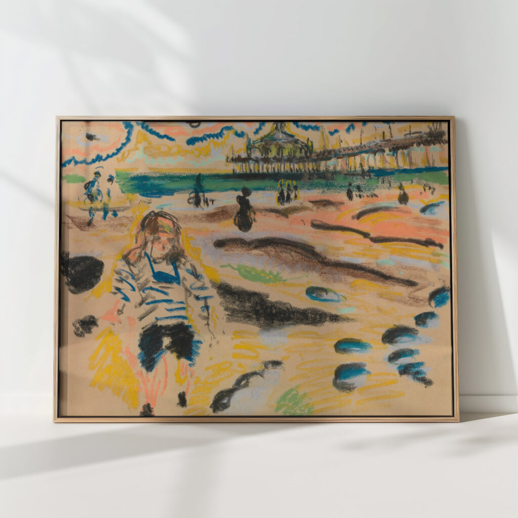 pier in scheveningen jules schmalzigaug high quality print