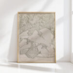 plant and hanging branches with leaves 1916 reijer stolk high quality print