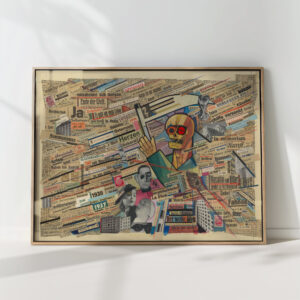 political collage 1938 karl wiener high quality print