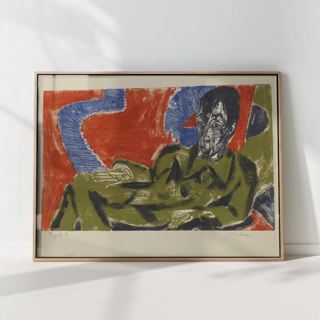 portrait of otto mueller 1915 ernst ludwig kirchner high quality print